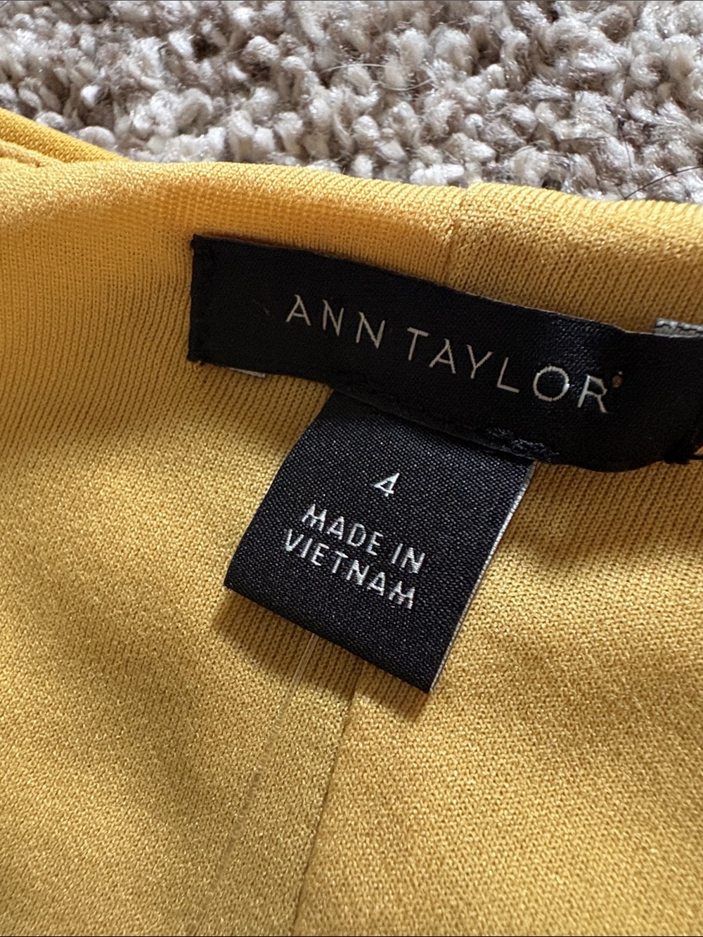 Ann Taylor Yellow Wrap Midi Dress with Side Tie - Picture 3 of 13